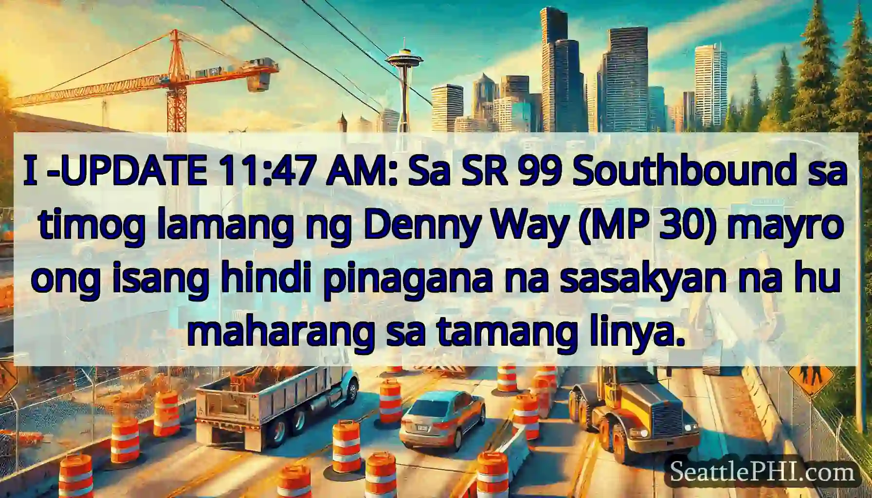 I -UPDATE 11:47 AM: Sa SR 99 Southbound sa timog