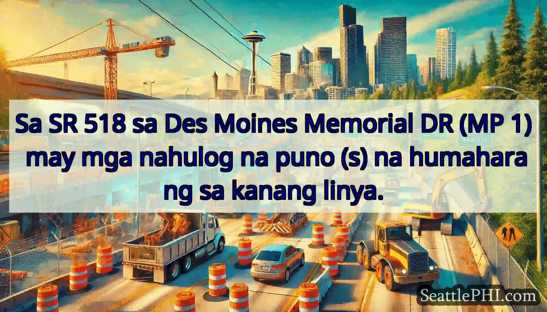 Sa SR 518 sa Des Moines Memorial DR (MP 1) may