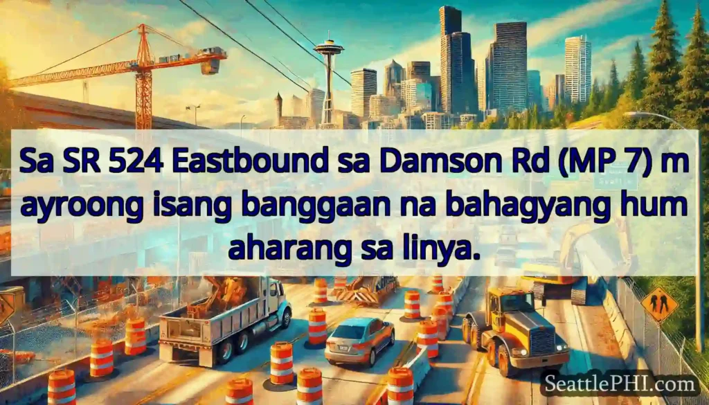 Sa SR 524 Eastbound sa Damson Rd (MP 7) mayroong