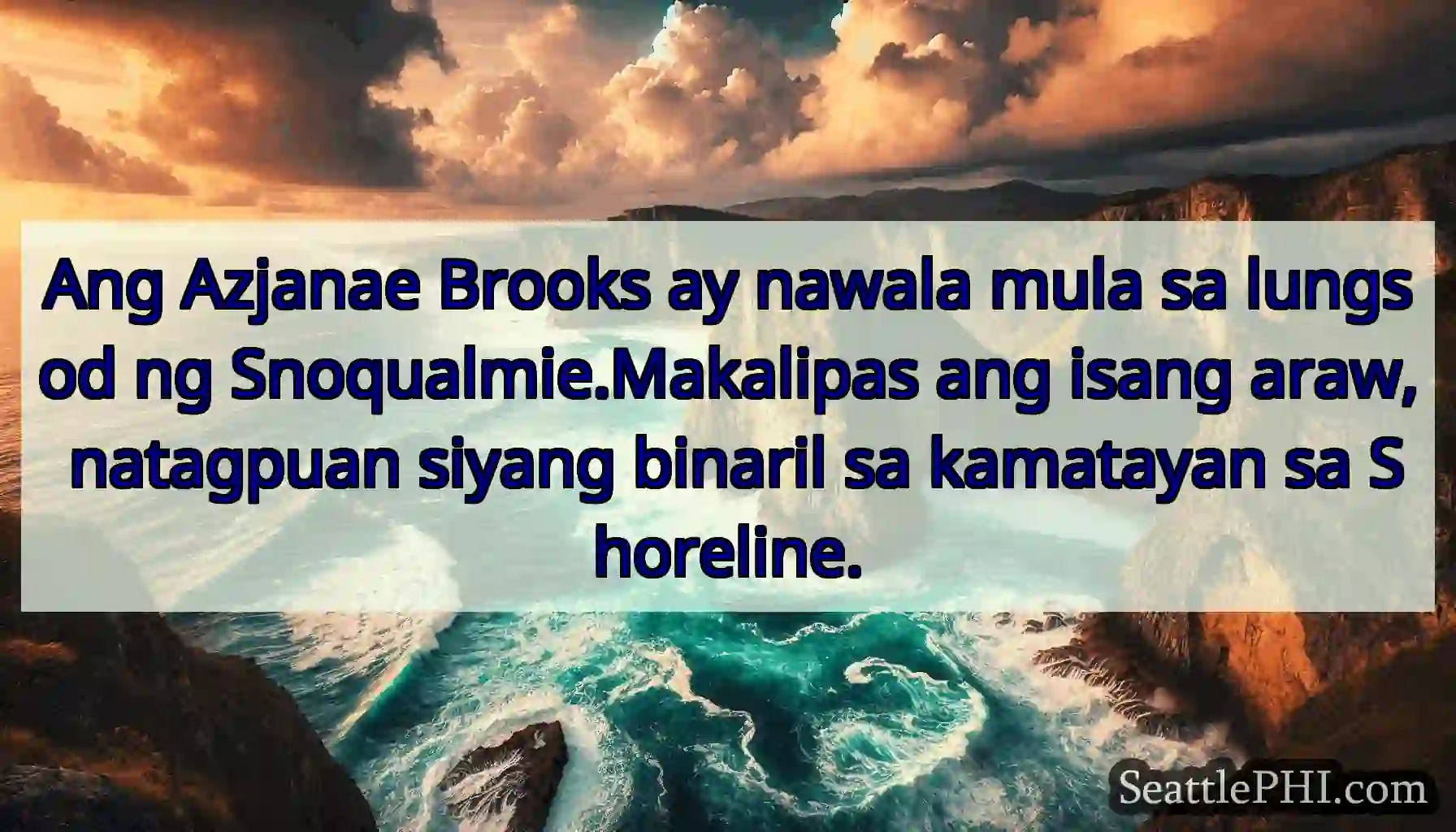 Ang Azjanae Brooks ay nawala mula sa lungsod ng