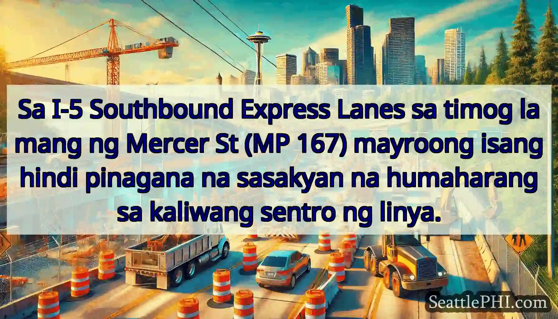 Sa I-5 Southbound Express Lanes sa timog lamang