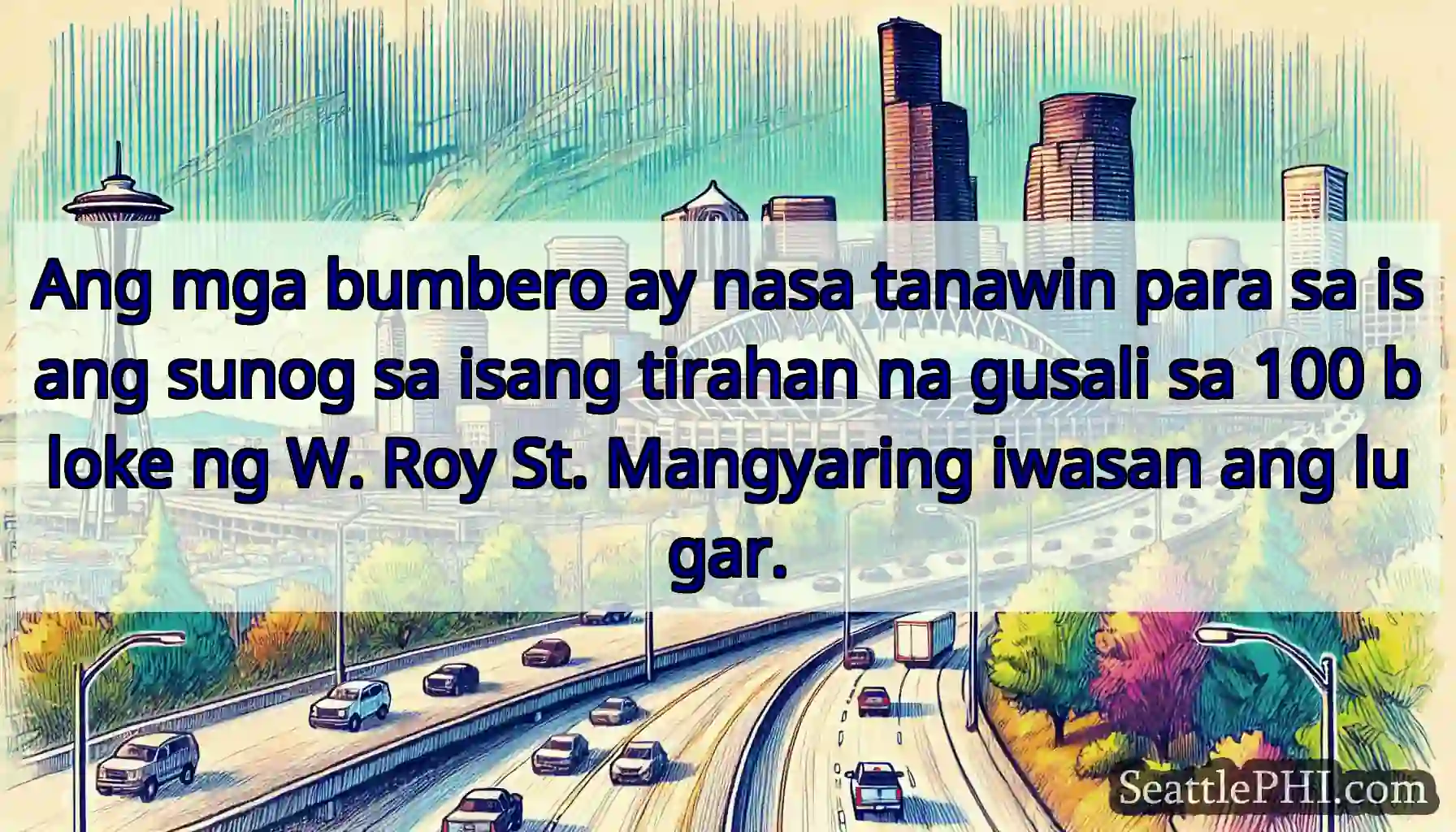 Ang mga bumbero ay nasa tanawin para sa isang