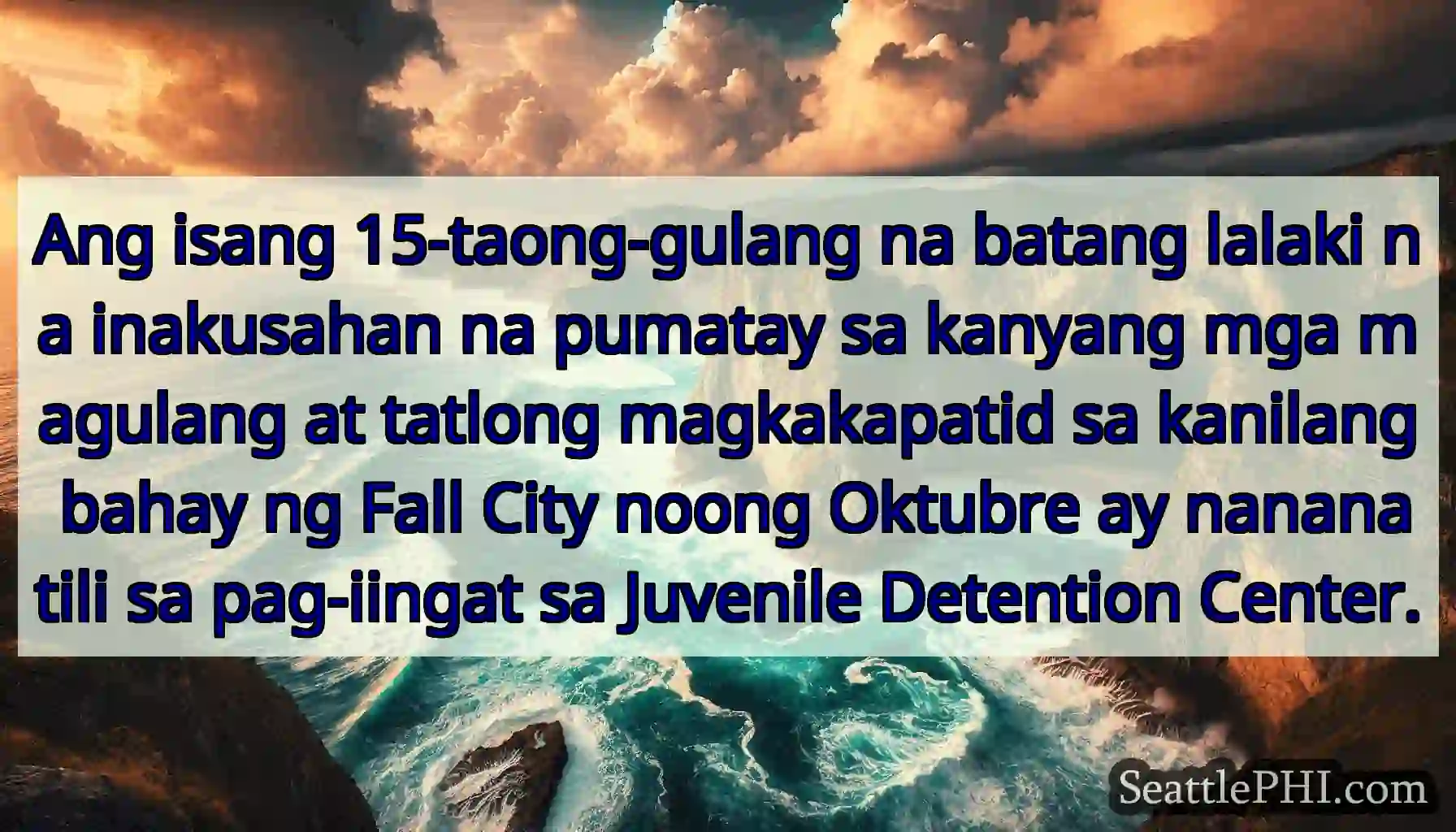 Ang isang 15-taong-gulang na batang lalaki na