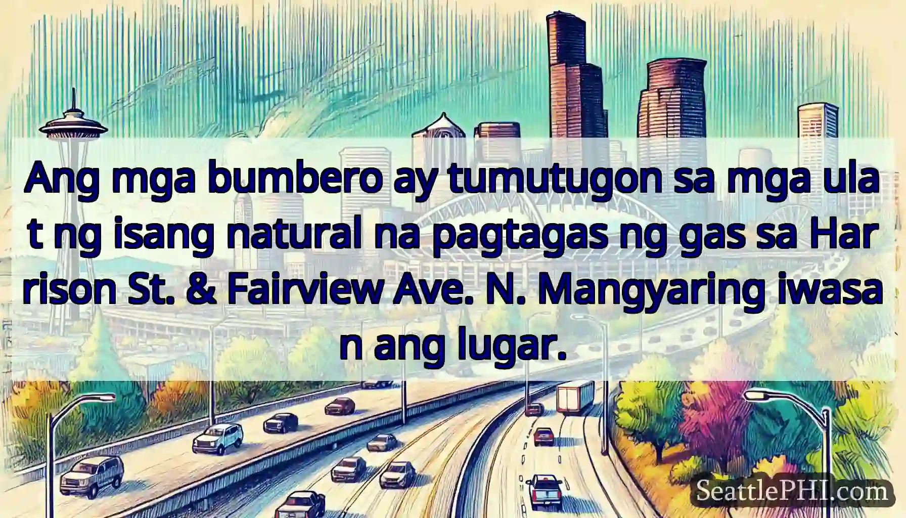 Ang mga bumbero ay tumutugon sa mga ulat ng isang