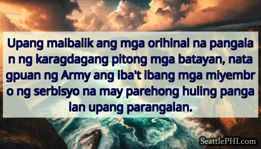 Upang maibalik ang mga orihinal na pangalan ng