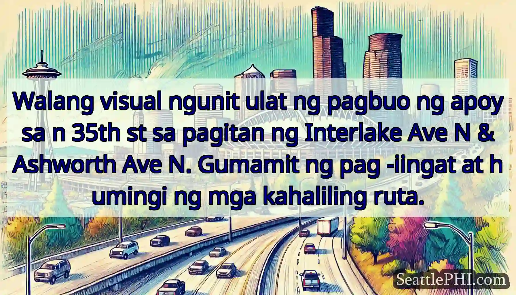Walang visual ngunit ulat ng pagbuo ng apoy sa n