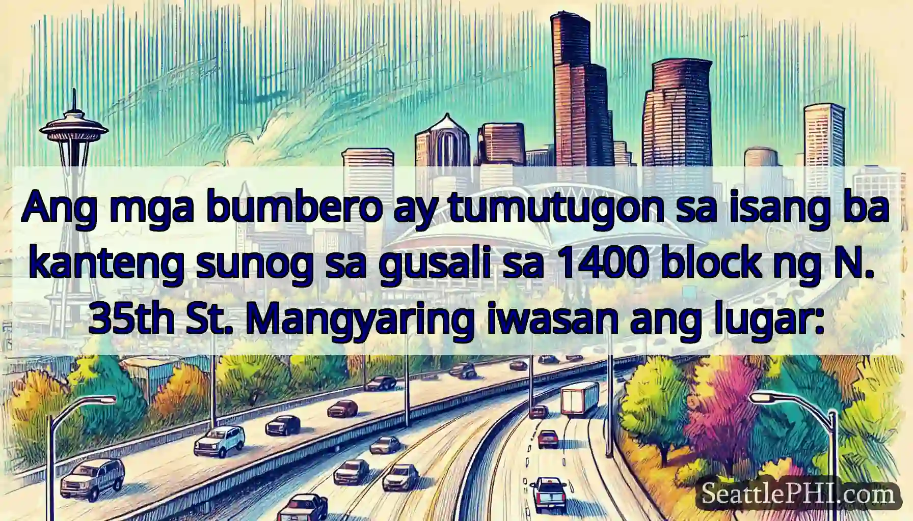 Ang mga bumbero ay tumutugon sa isang bakanteng