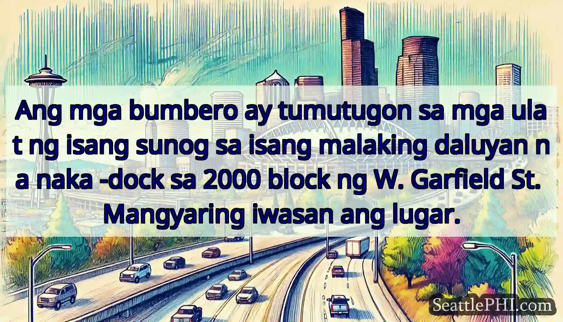 Ang mga bumbero ay tumutugon sa mga ulat ng isang
