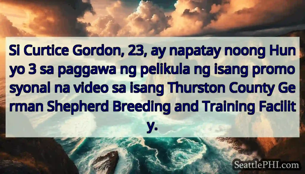 Si Curtice Gordon, 23, ay napatay noong Hunyo 3