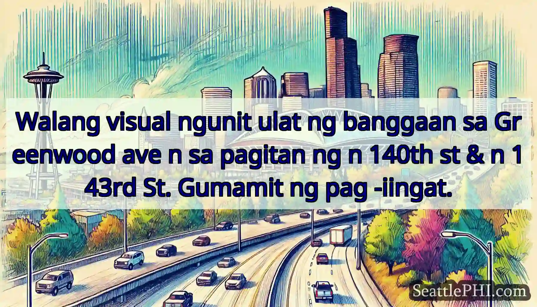 Walang visual ngunit ulat ng banggaan sa
