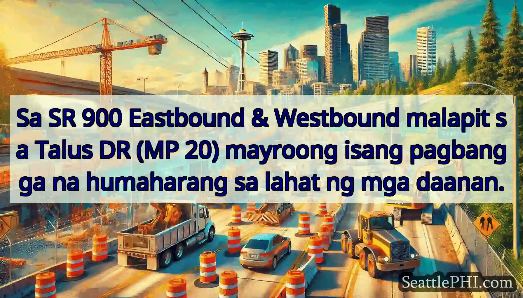 Sa SR 900 Eastbound & Westbound malapit sa Talus