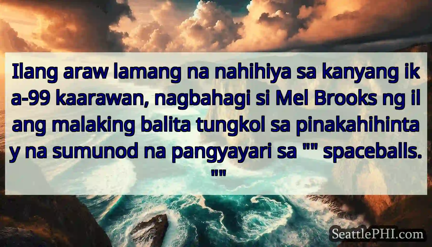 Ilang araw lamang na nahihiya sa kanyang ika-99