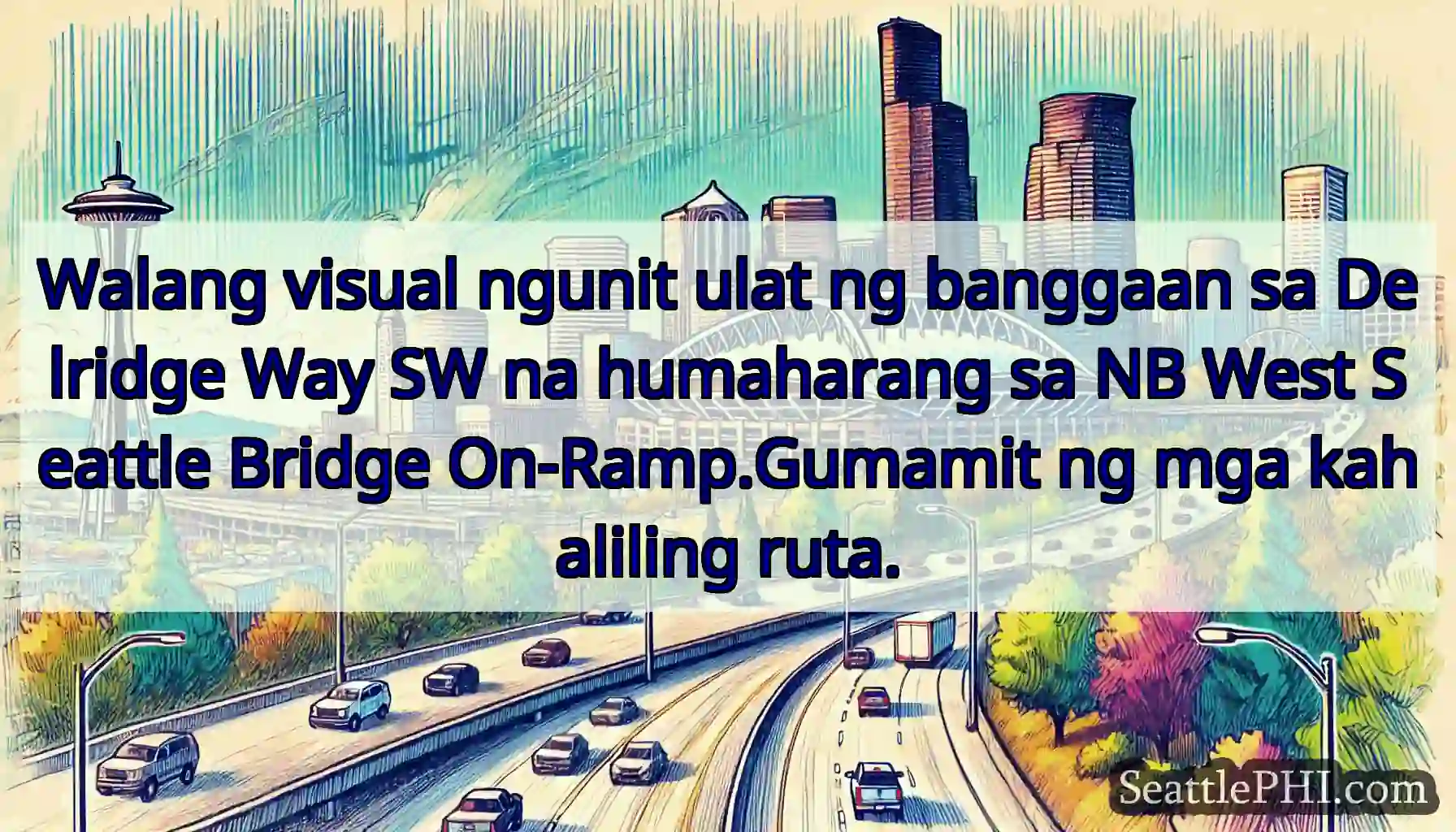 Walang visual ngunit ulat ng banggaan sa Delridge
