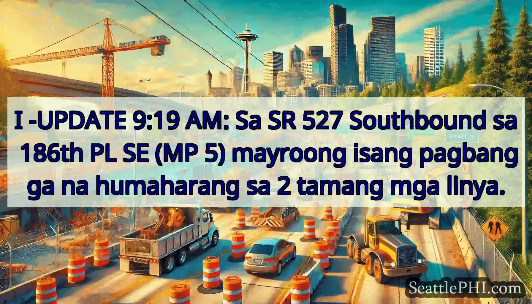 I -UPDATE 9:19 AM: Sa SR 527 Southbound sa 186th