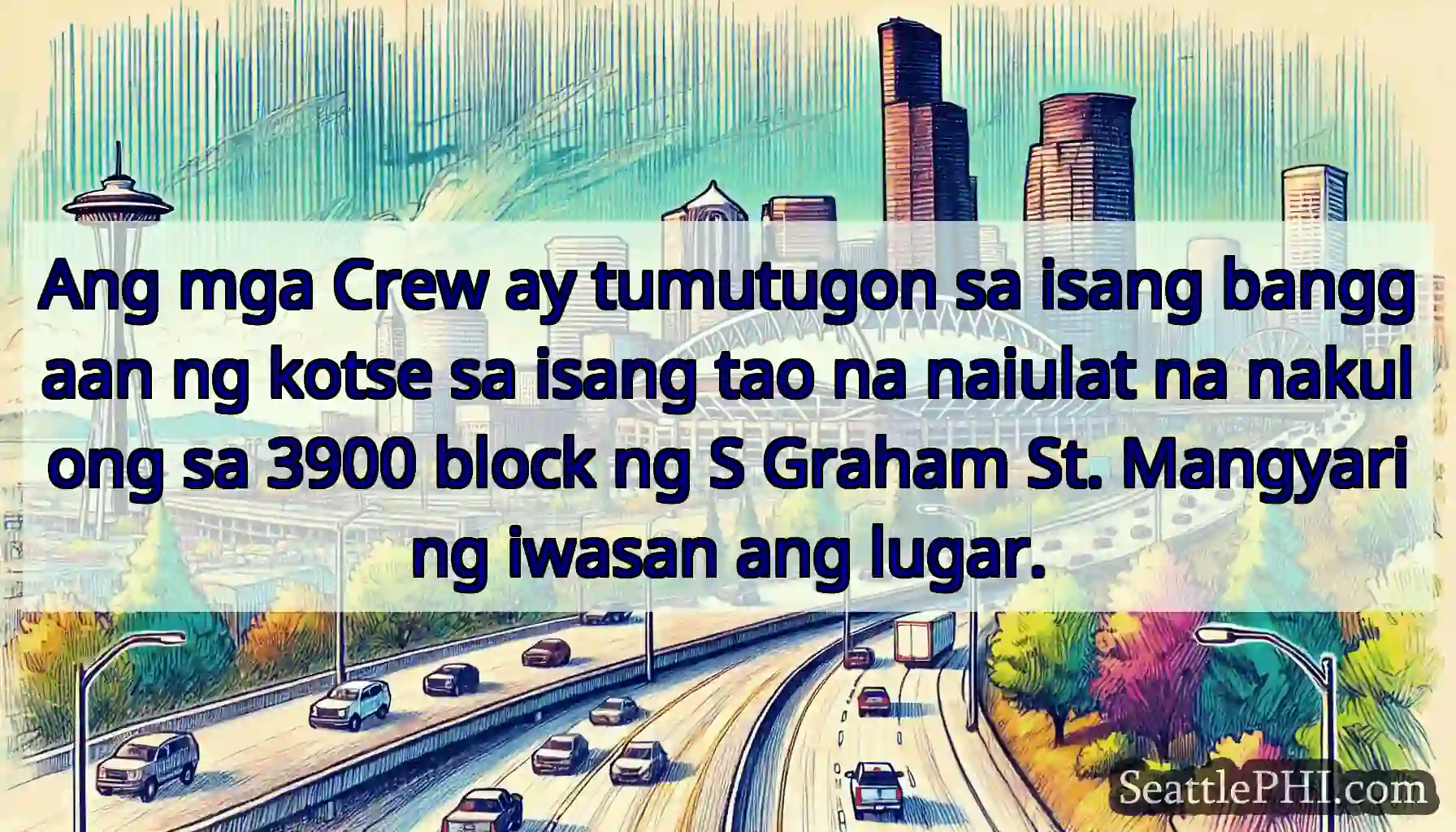 Ang mga Crew ay tumutugon sa isang banggaan ng