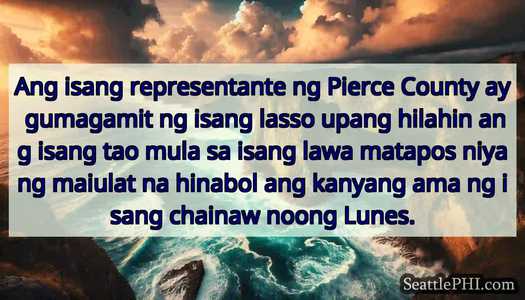 Ang isang representante ng Pierce County ay