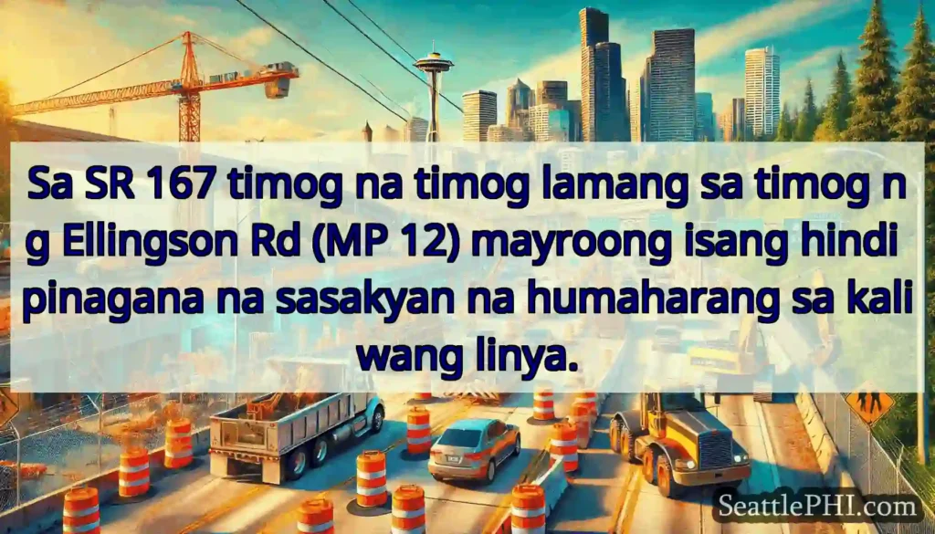 Sa SR 167 timog na timog lamang sa timog ng