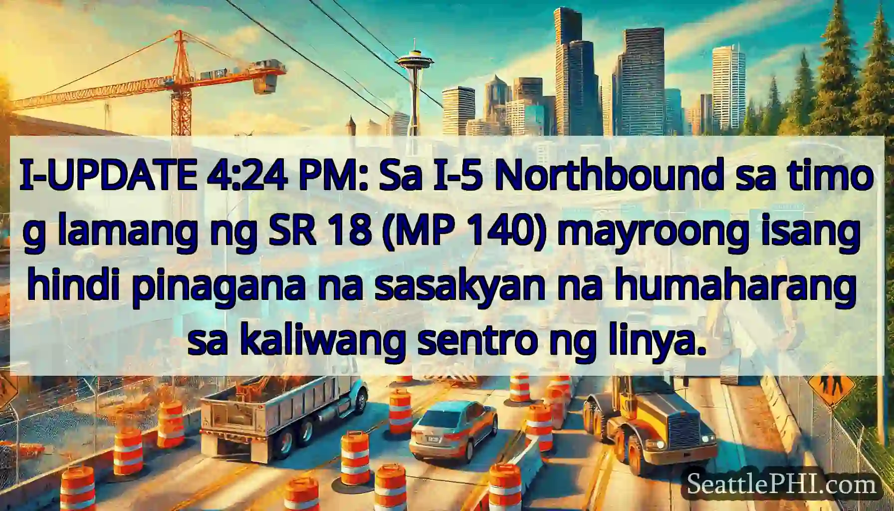 I-UPDATE 4:24 PM: Sa I-5 Northbound sa timog
