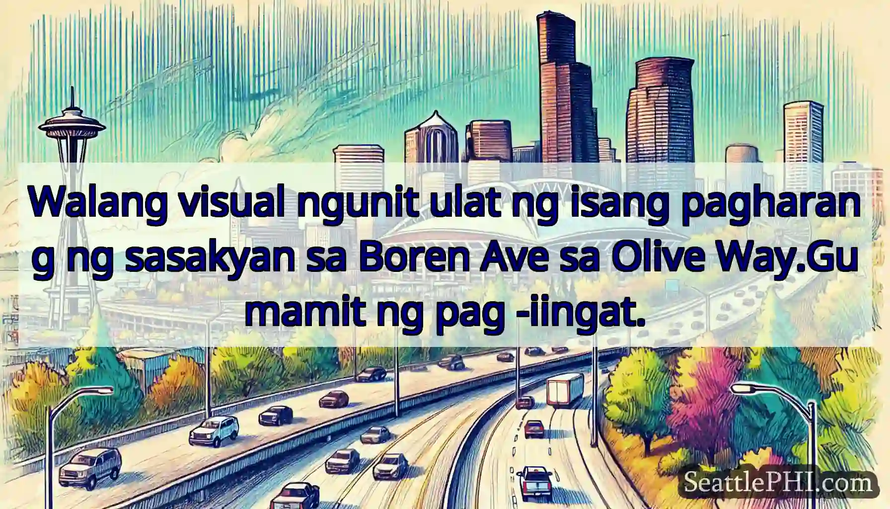 Walang visual ngunit ulat ng isang pagharang ng