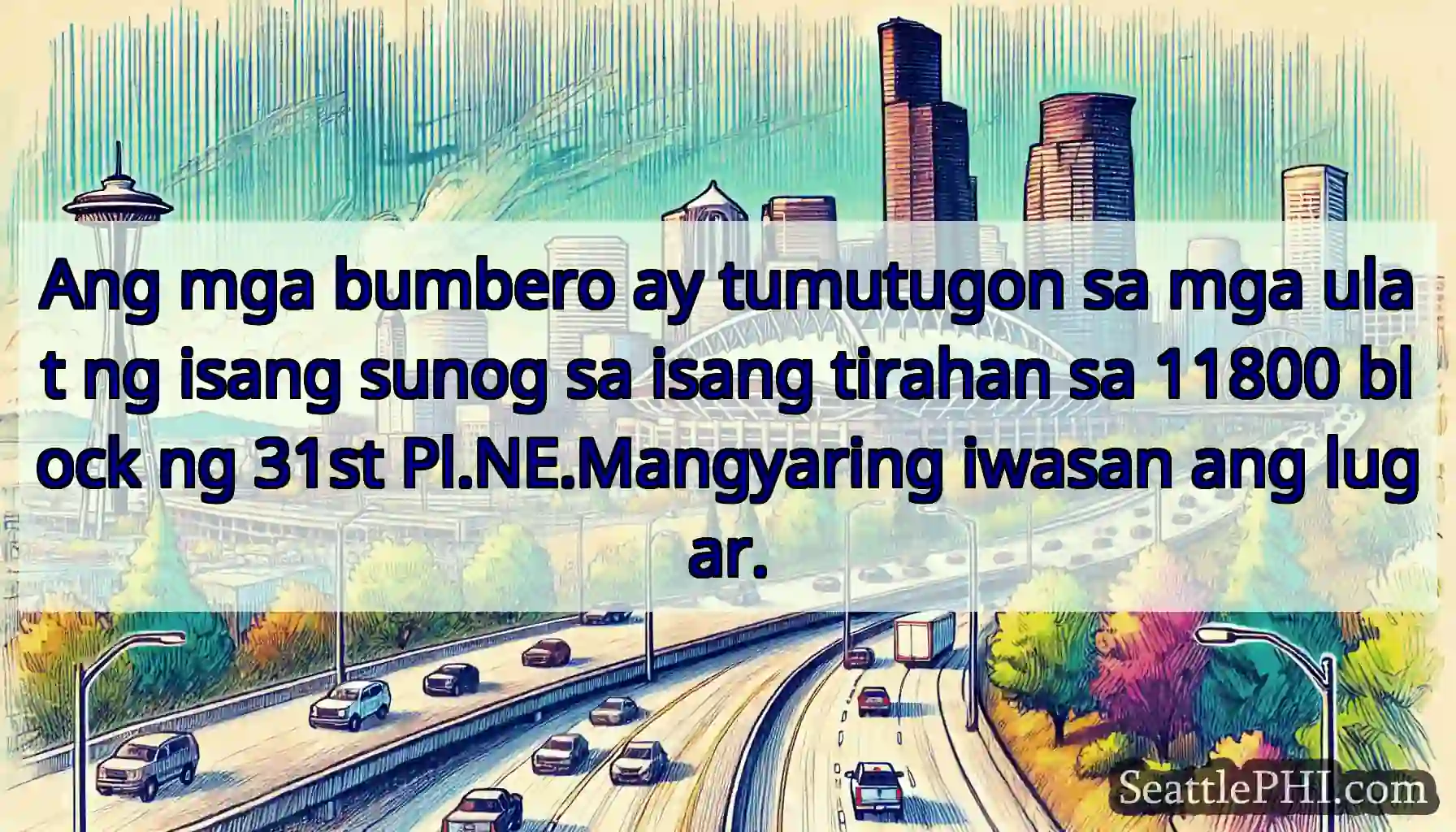 Ang mga bumbero ay tumutugon sa mga ulat ng isang