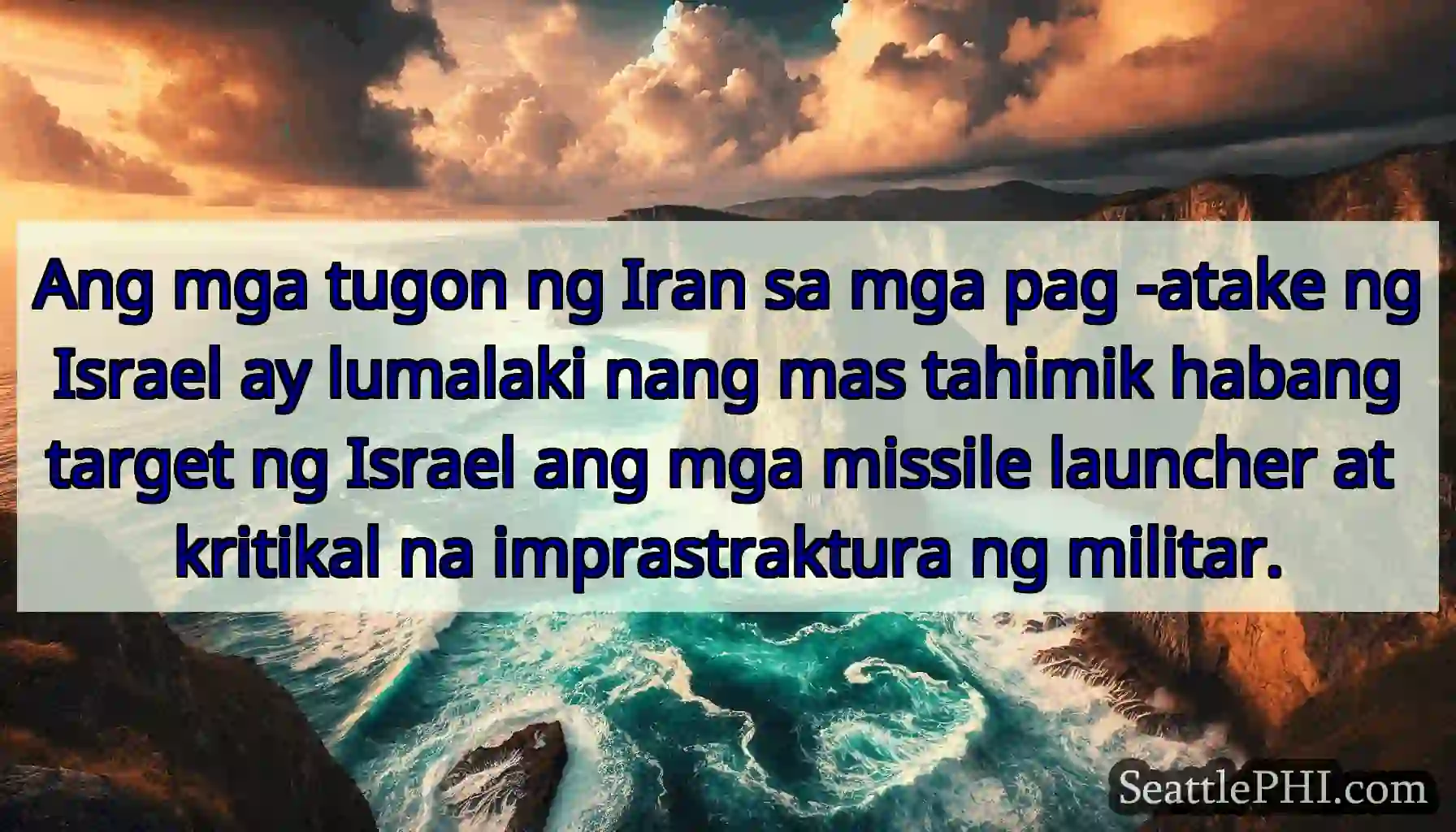 Ang mga tugon ng Iran sa mga pag -atake ng Israel