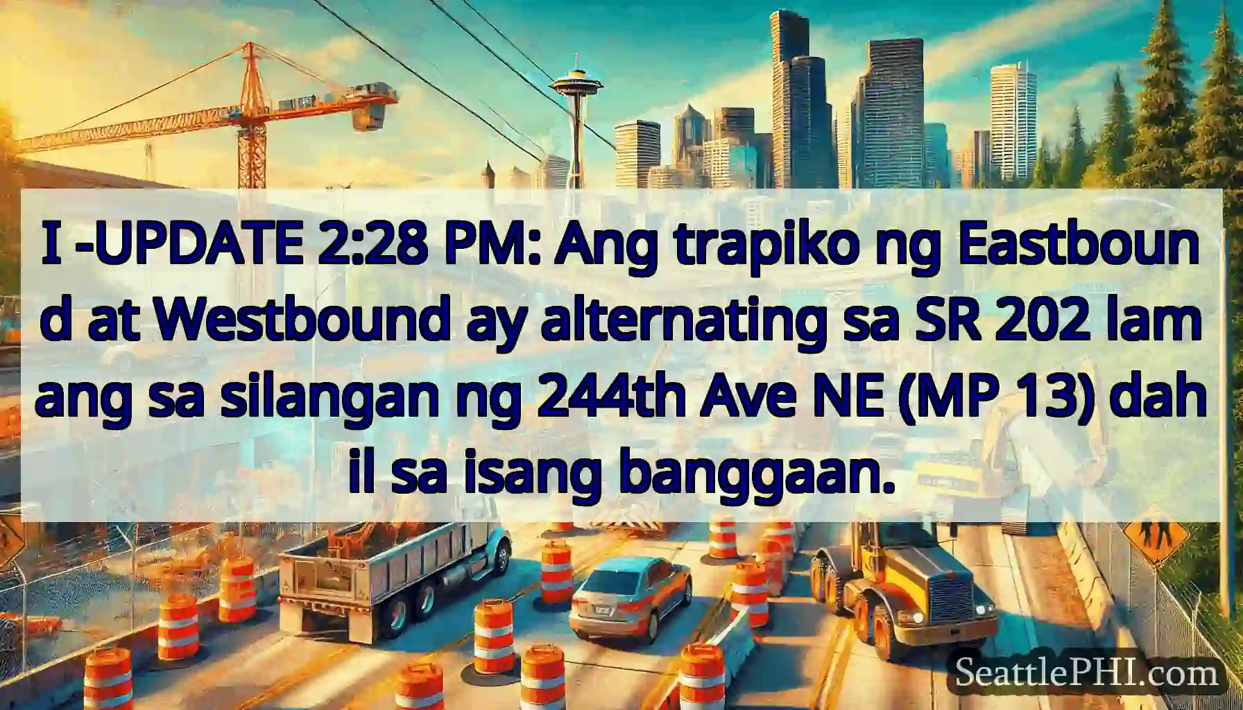 I -UPDATE 2:28 PM: Ang trapiko ng Eastbound at
