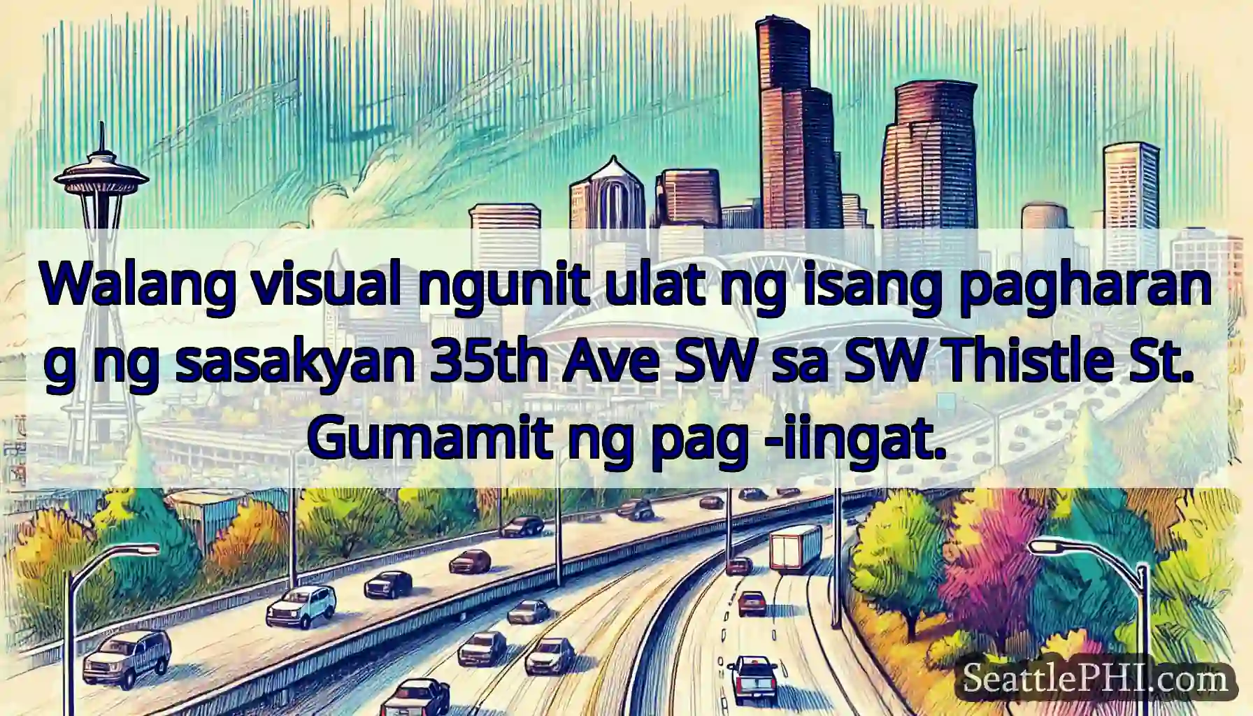 Walang visual ngunit ulat ng isang pagharang ng