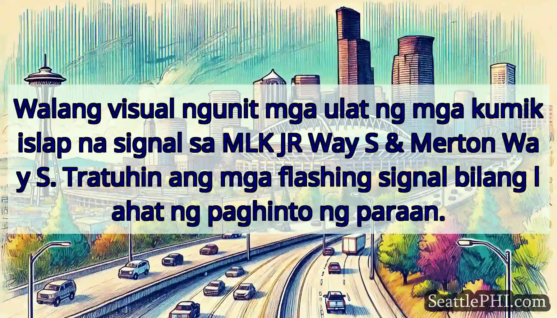 Walang visual ngunit mga ulat ng mga kumikislap