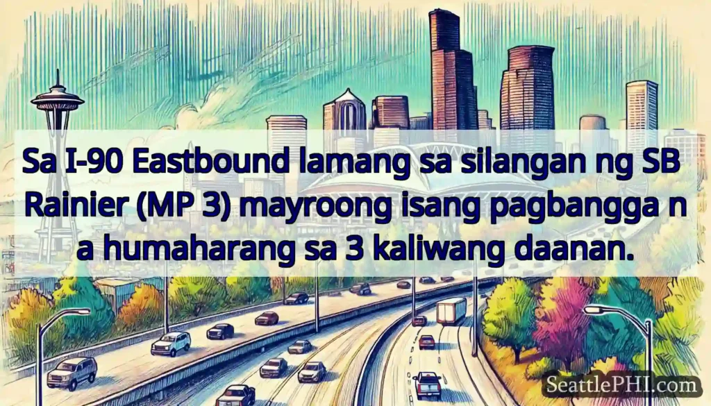 Sa I-90 Eastbound lamang sa silangan ng SB