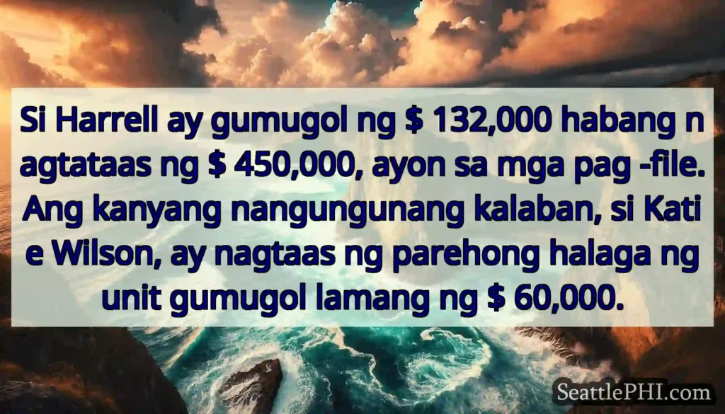 Si Harrell ay gumugol ng $ 132,000 habang