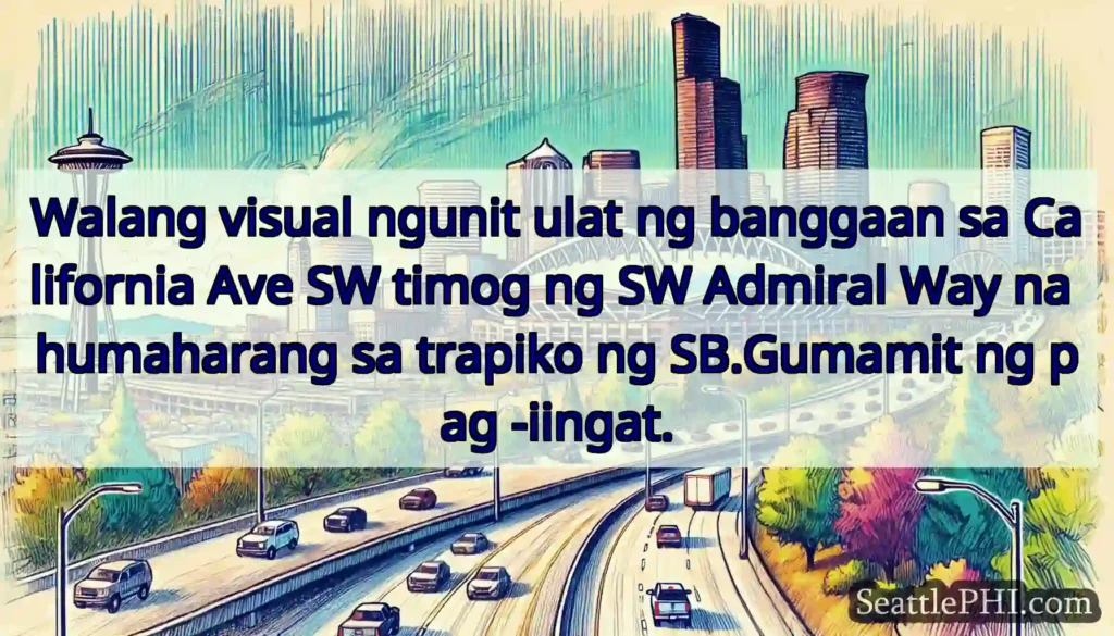 Walang visual ngunit ulat ng banggaan sa