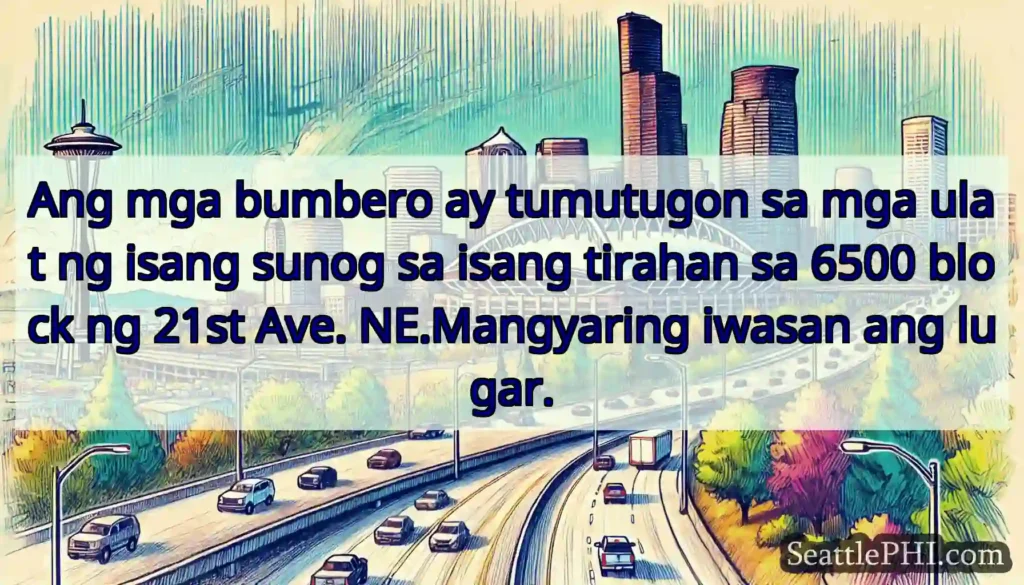 Ang mga bumbero ay tumutugon sa mga ulat ng isang