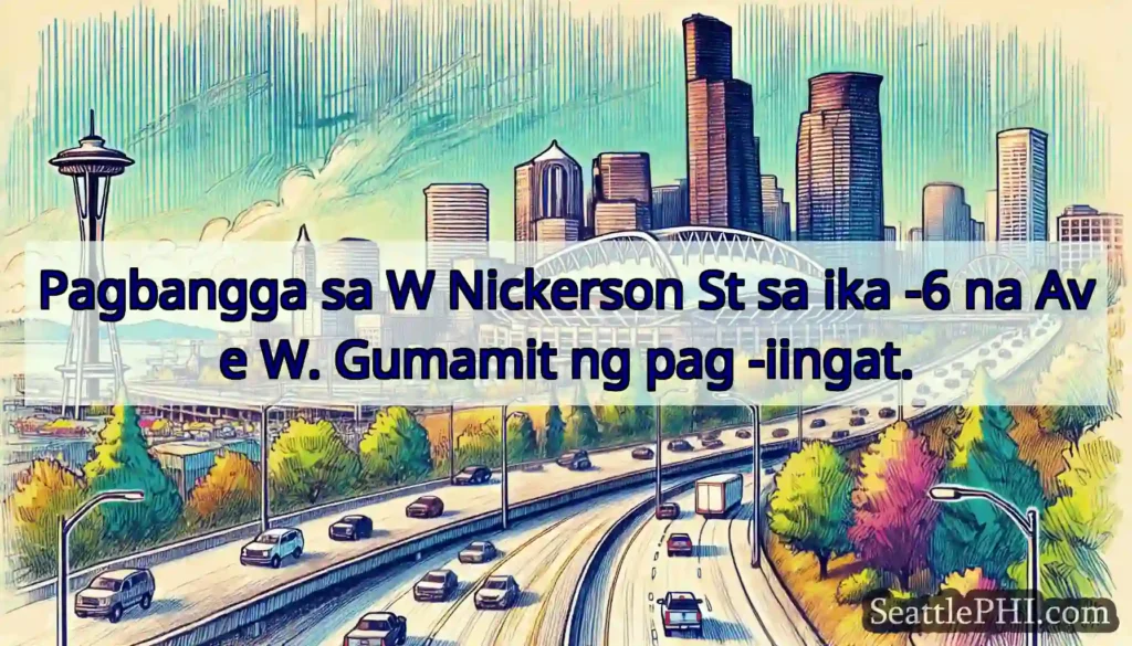 Pagbangga sa W Nickerson St sa ika -6 na Ave W.