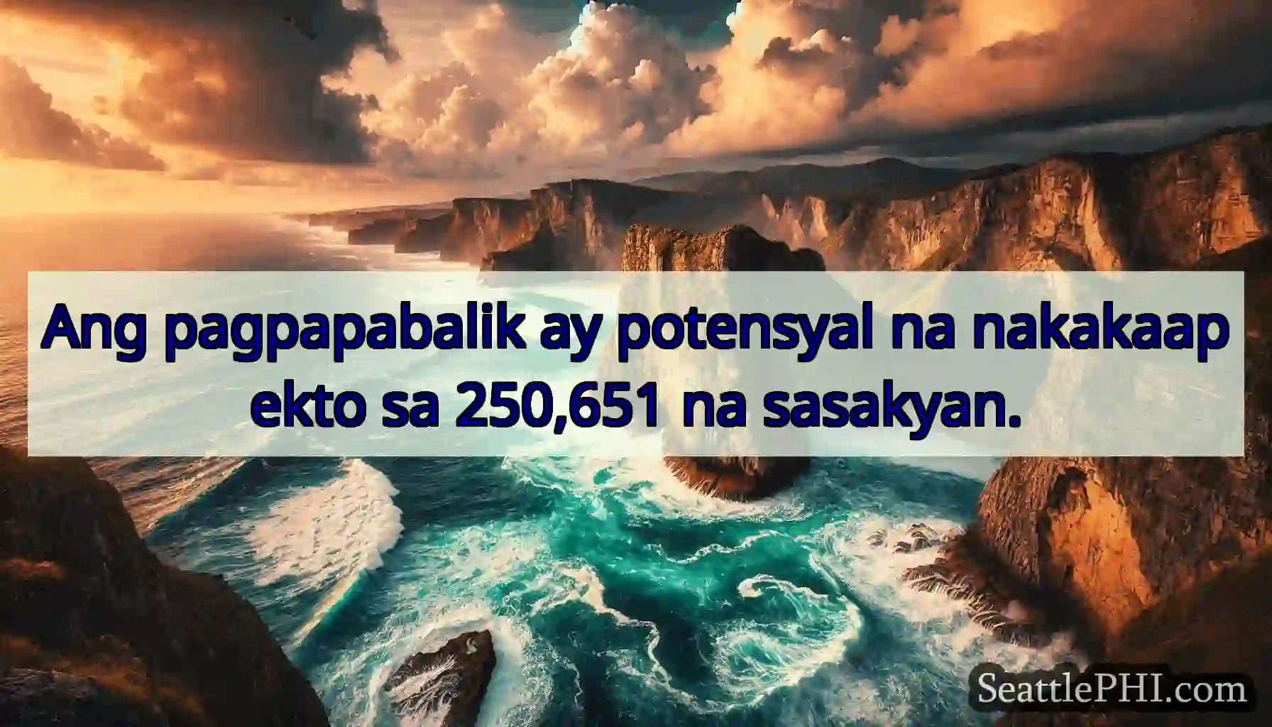 Ang pagpapabalik ay potensyal na nakakaapekto sa