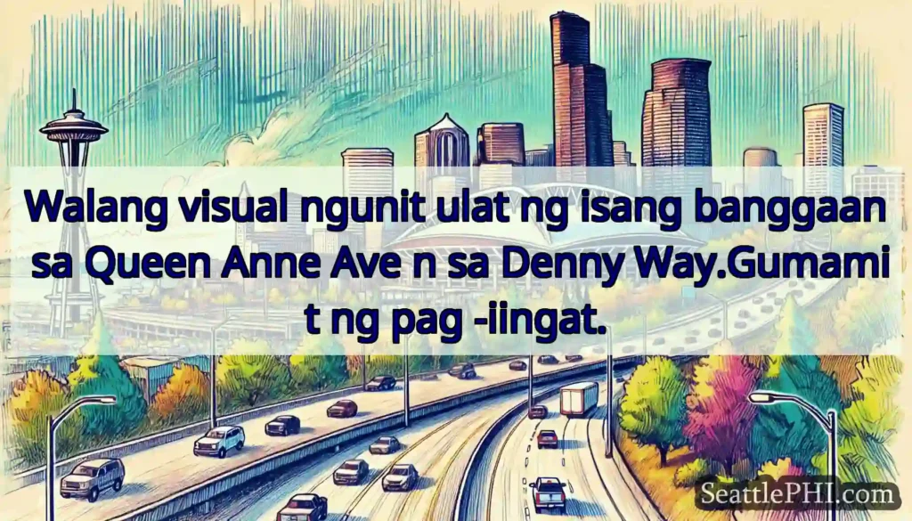 Walang visual ngunit ulat ng isang banggaan sa