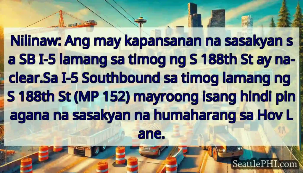 Nilinaw: Ang may kapansanan na sasakyan sa SB I-5