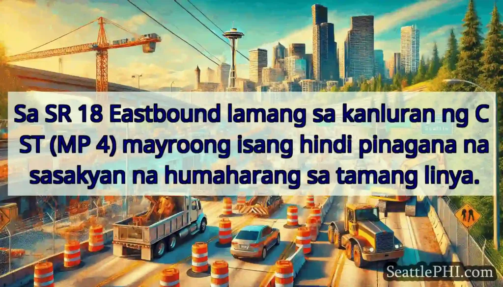 Sa SR 18 Eastbound lamang sa kanluran ng C ST (MP