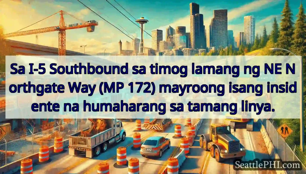 Sa I-5 Southbound sa timog lamang ng NE Northgate