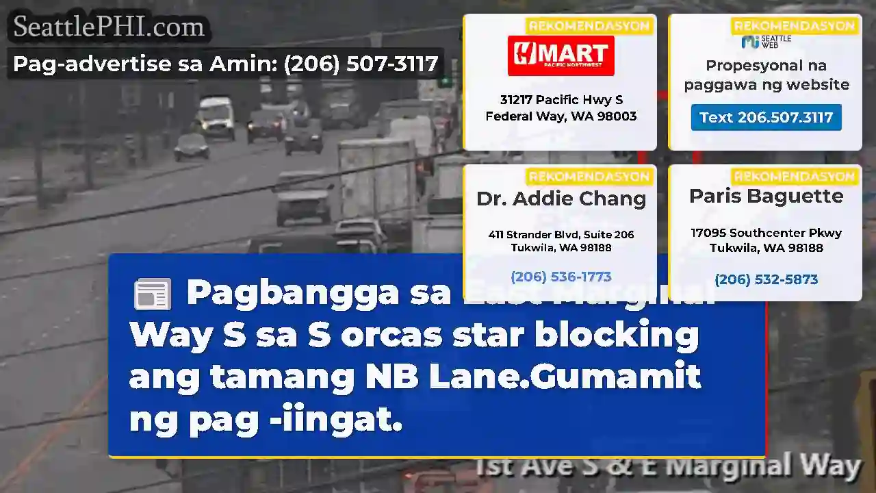 Pagbangga sa East Marginal Way S sa S orcas star