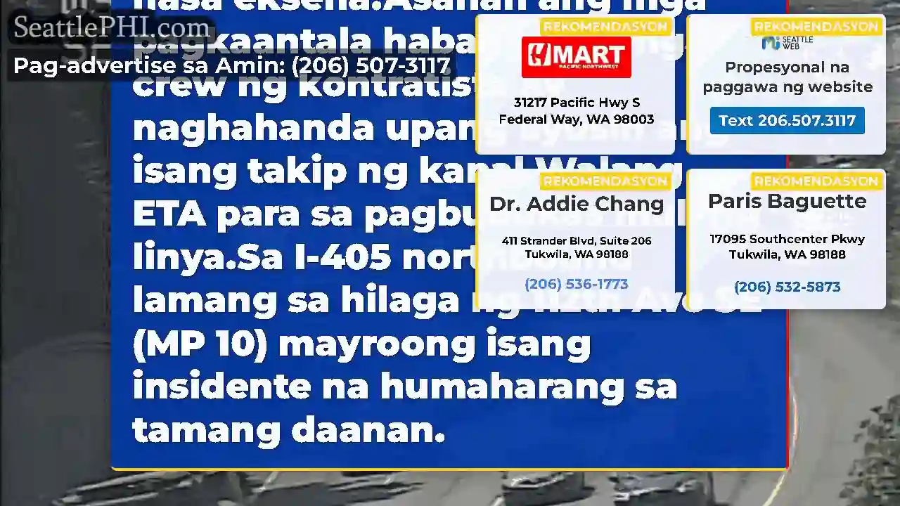 Update: Isang insidente sa NB I-405 lamang sa