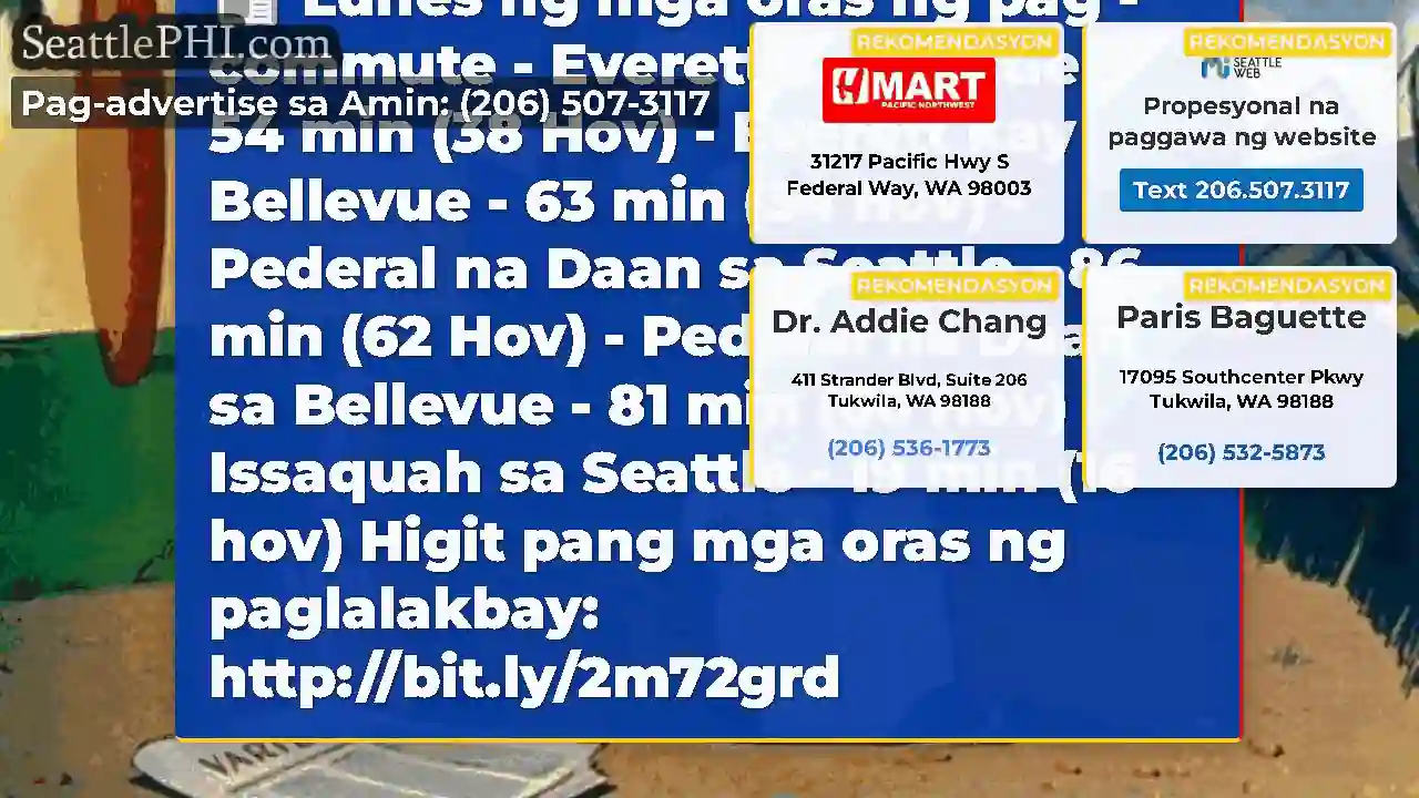 Lunes ng mga oras ng pag -commute