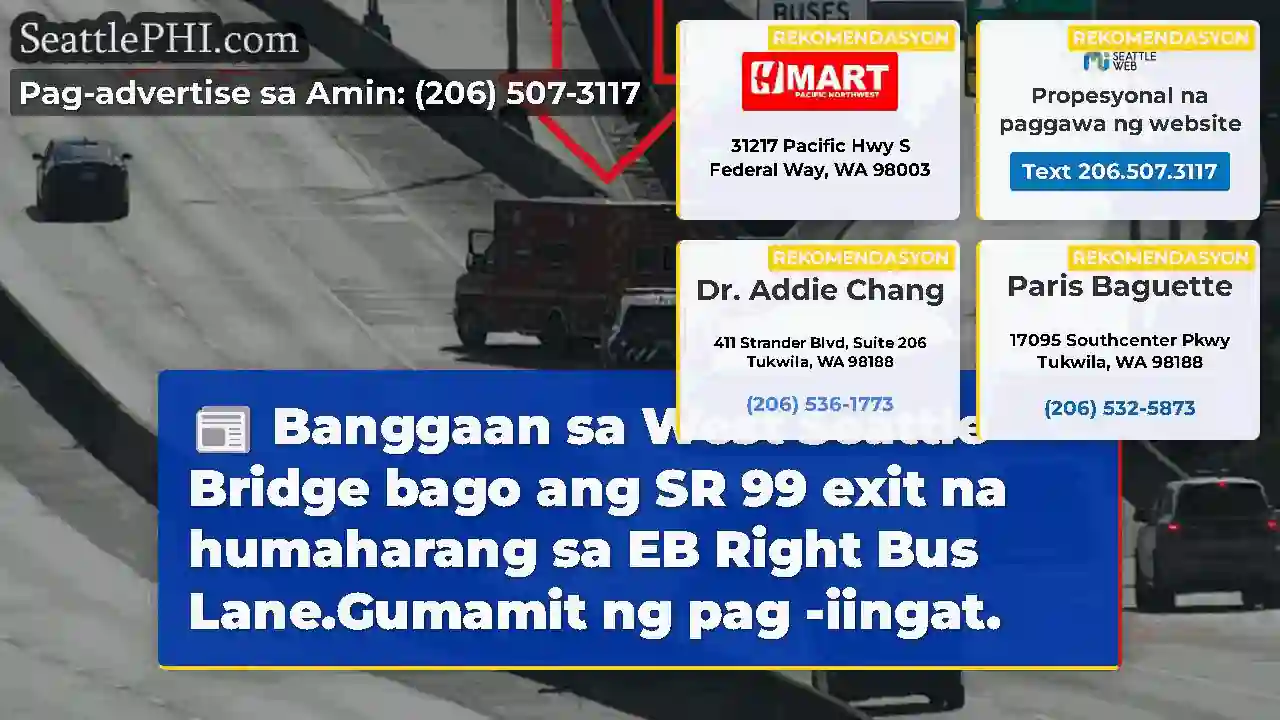 Banggaan sa West Seattle Bridge bago ang SR 99