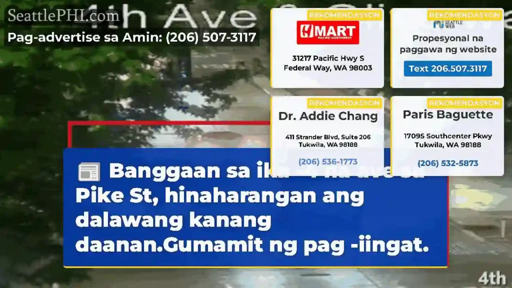 Banggaan sa ika -4 na ave sa Pike St,