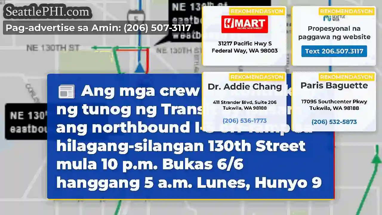 Ang mga crew ng kontraktor ng tunog ng Transit ay