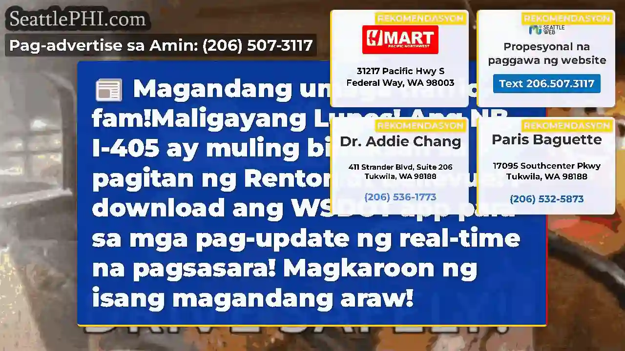 Magandang umaga traffic fam!Maligayang Lunes!