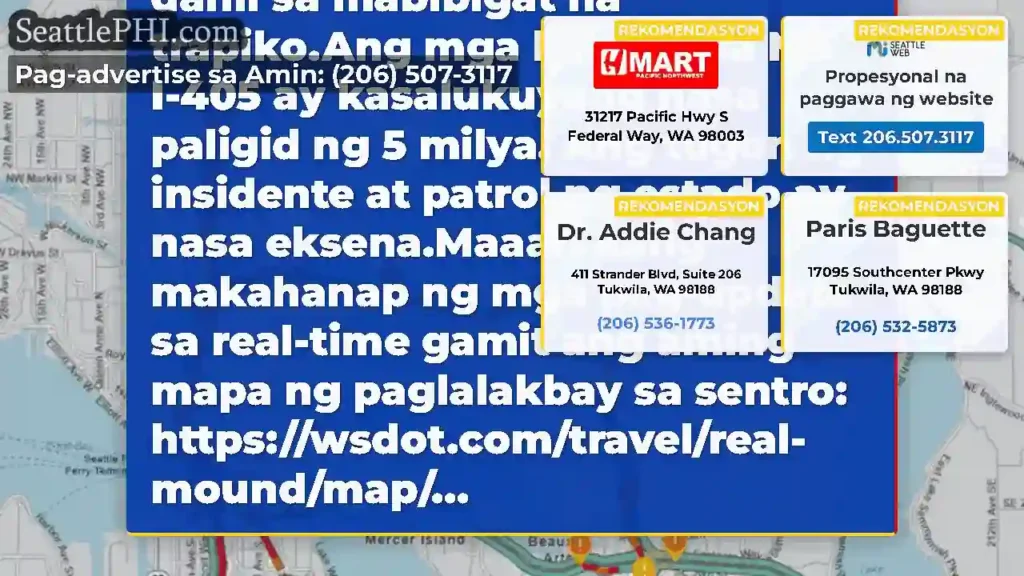UP: Isinara namin ang EB at WB SR 520 on-ramp sa