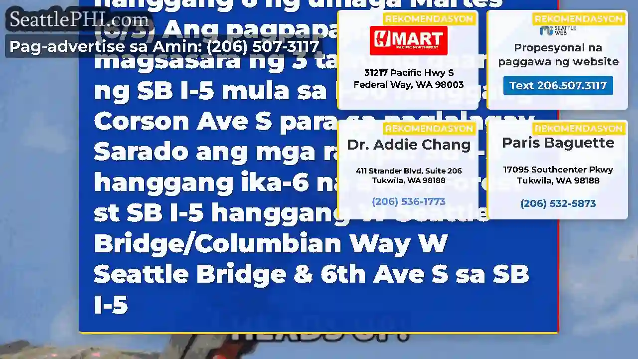 Paalala: Ang 3 tamang daanan ng SB I-5 ay