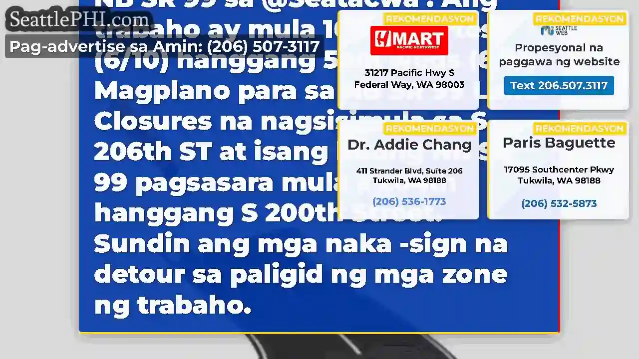 Ang paving ay patuloy na magdamag Martes, Hunyo