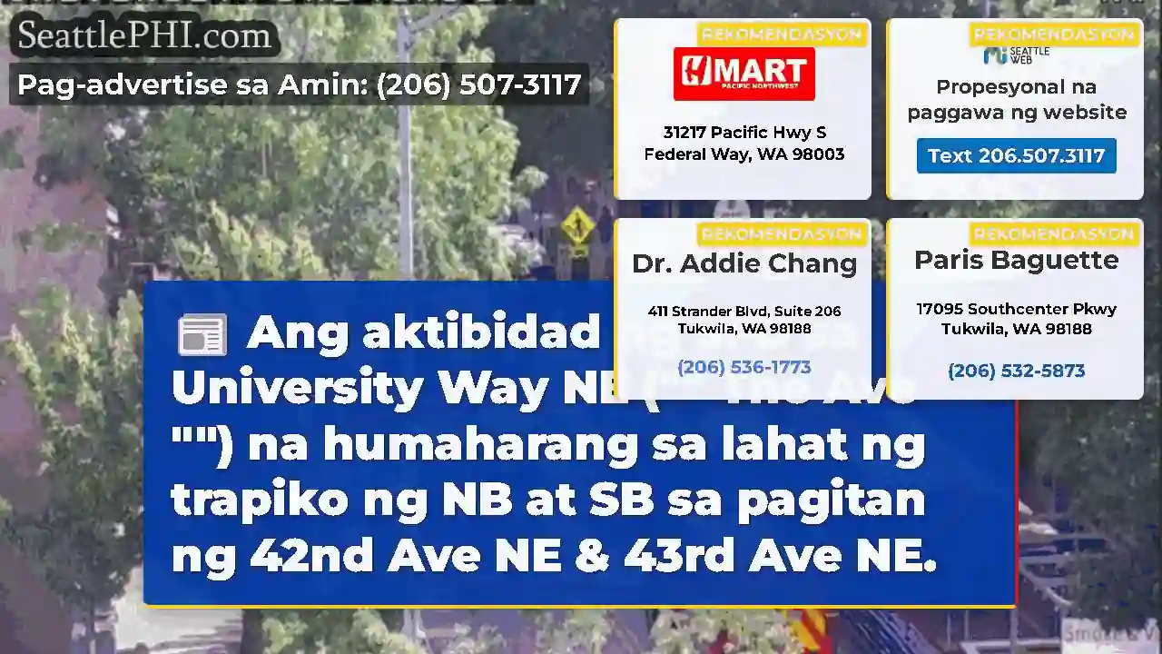 Ang aktibidad ng SFD sa University Way NE ( The