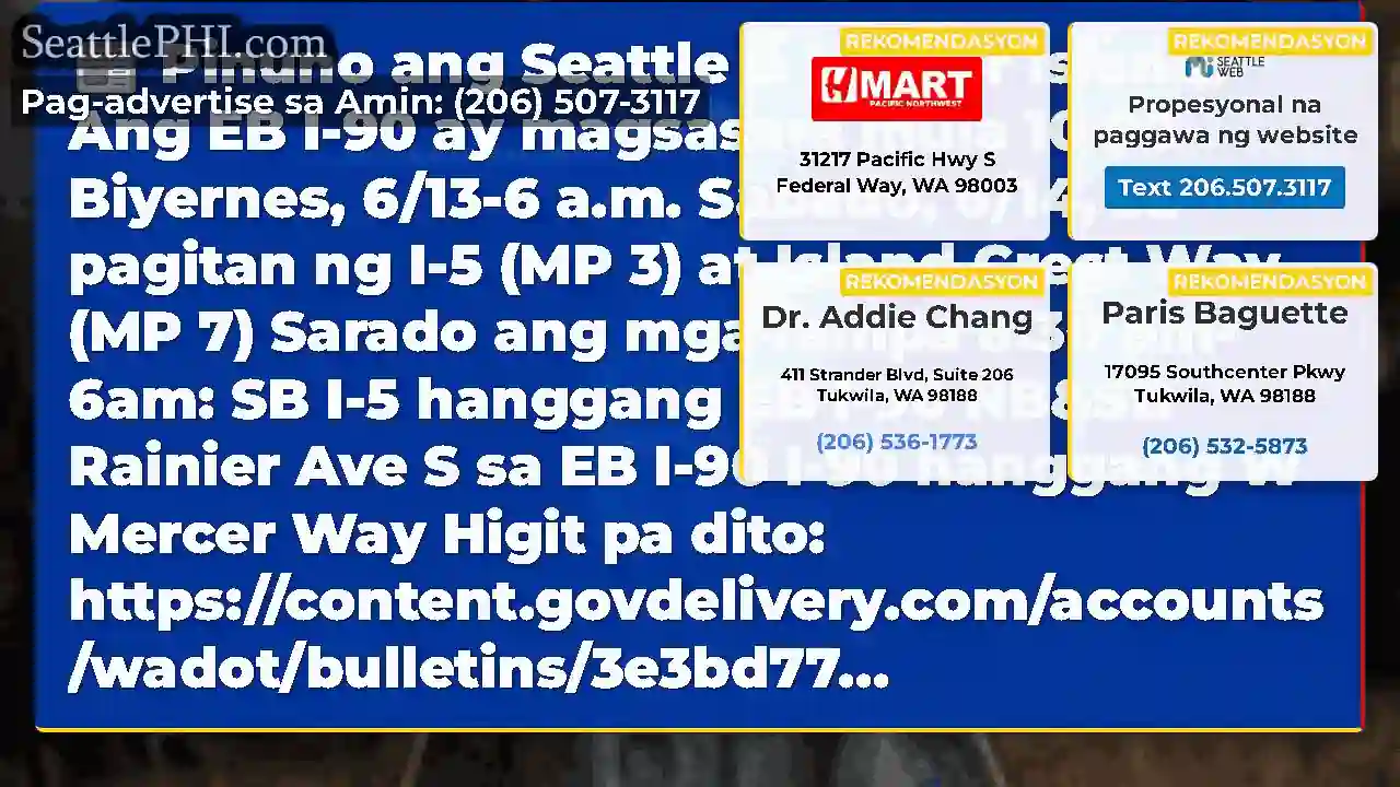 Pinuno ang Seattle & Mercer Island!